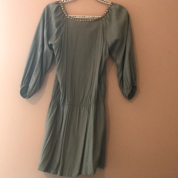 Olive Green Dress - Picture 2 of 3